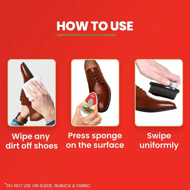Alt view image 7 of 7 - KIWI Express Shine Instant Sponge Shoe Polish 5ml Wax Leather