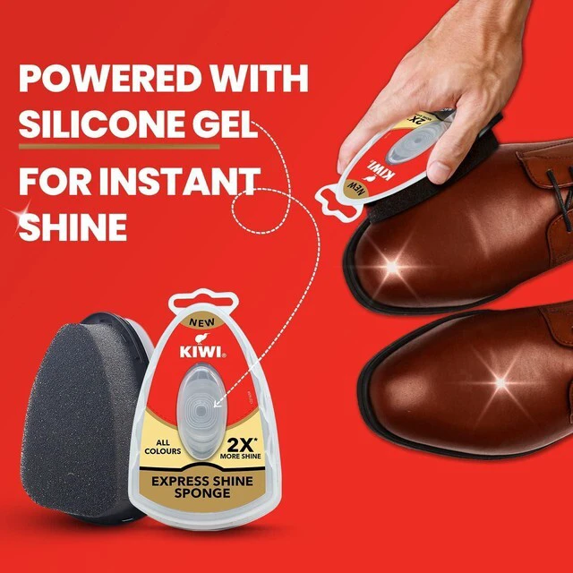 Alt view image 2 of 7 - KIWI Express Shine Instant Sponge Shoe Polish 5ml Wax Leather