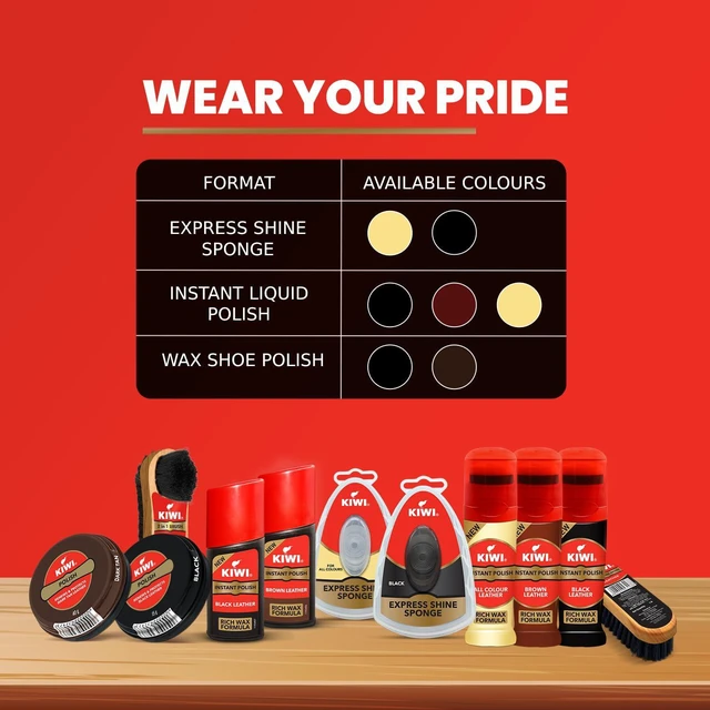 Alt view image 3 of 7 - KIWI Express Shine Instant Sponge Shoe Polish 5ml Wax Leather