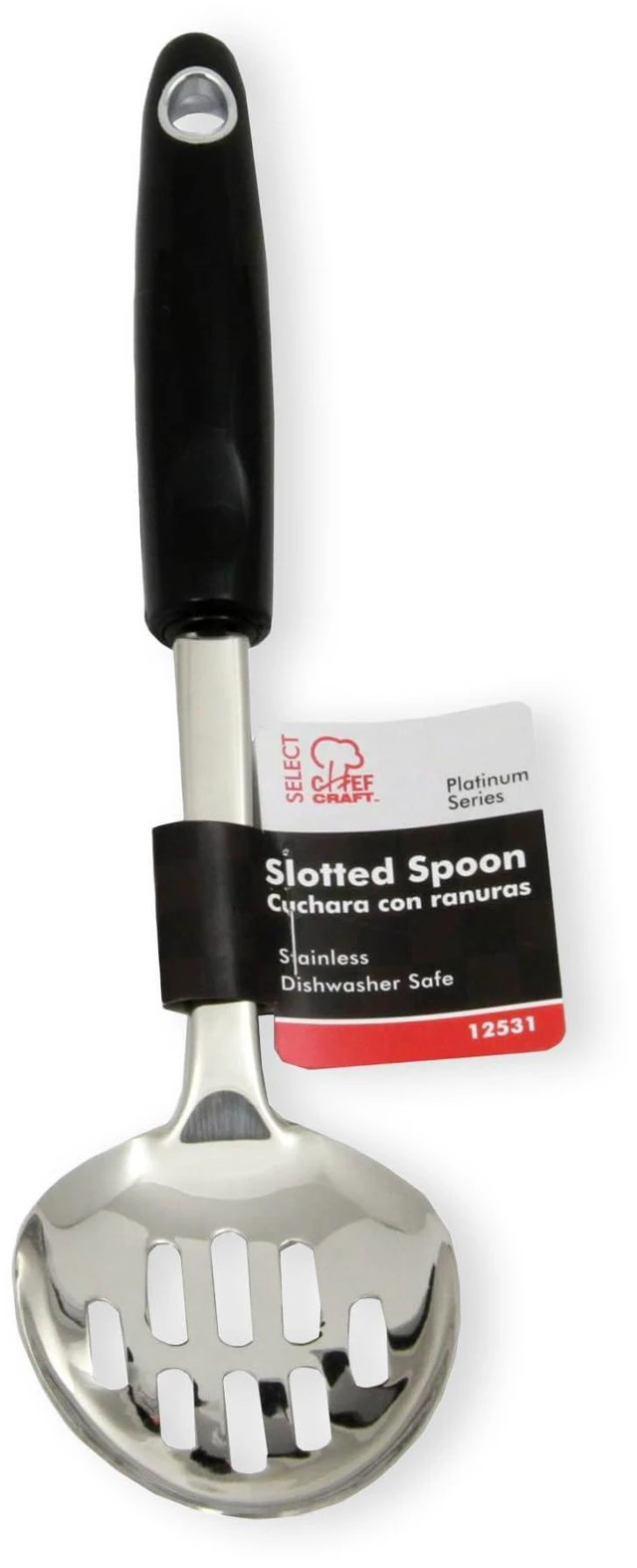 Alt view image 2 of 7 - Chef Craft Select 12-Inch Stainless Steel Slotted Spoon
