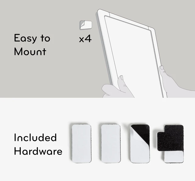 Alt view image 5 of 5 - U Brands Contempo Small Magnetic Dry Erase Board, 11" x 14", White Modern Frame, Includes Marker & Magnet
