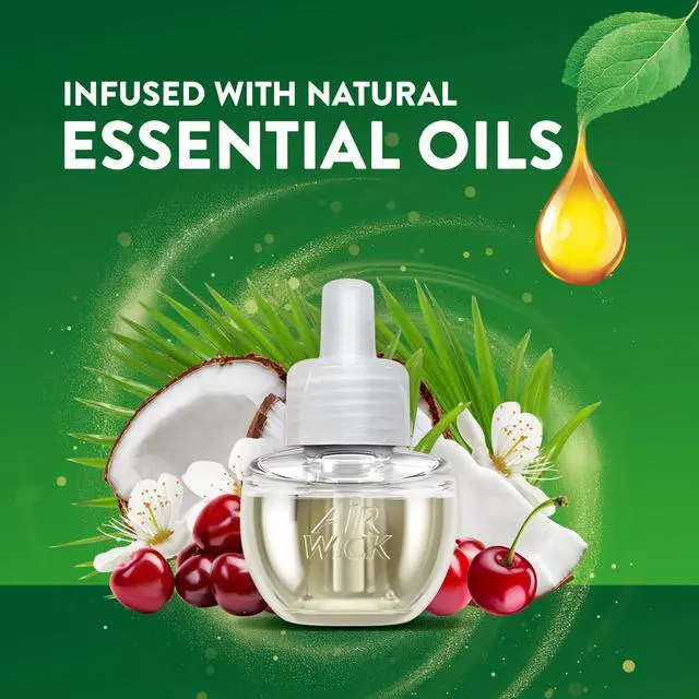 Alt view image 6 of 6 - Air Wick Plug In Scented Oil Refill Paradise Retreat, Essential Oils, 2 Count