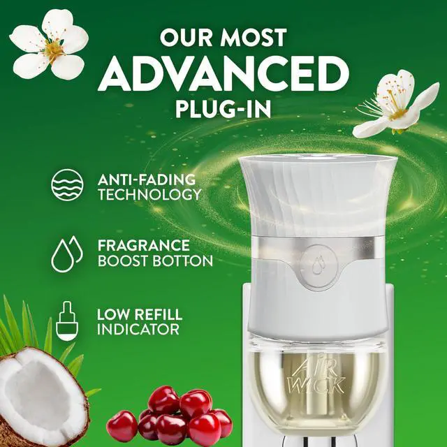 Alt view image 2 of 6 - Air Wick Plug In Scented Oil Refill Paradise Retreat, Essential Oils, 2 Count