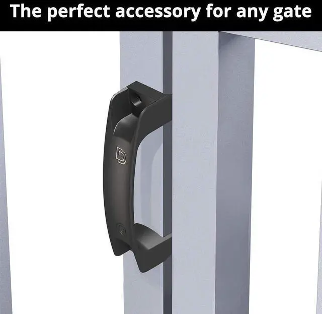 Alt view image 3 of 6 - D&D TECHNOLOGIES LL3GH Gate Handle, Reversible for Right or Left Hand, Side-Fixing Legs for Easy Alignment & Added Strength, for Square Post Gate