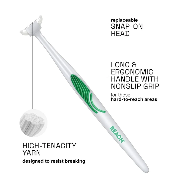 Alt view image 3 of 6 - REACH Ultraclean Access Flosser Starter Pack