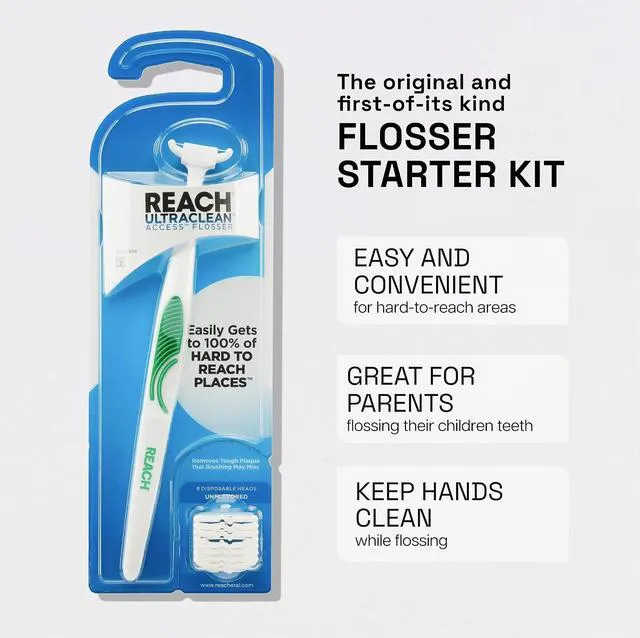 Alt view image 4 of 6 - REACH Ultraclean Access Flosser Starter Pack