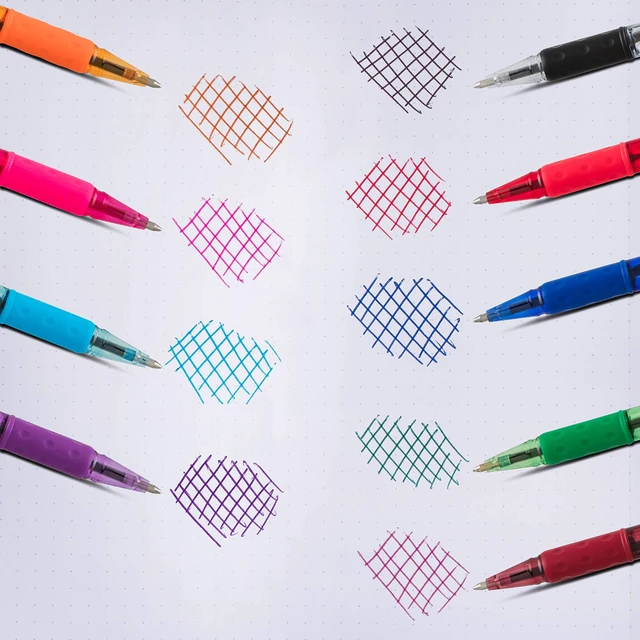 Alt view image 6 of 6 - Pentel RSVP Colors Ballpoint Pen 1.0mm Medium Line Black Ink Pack of 2 (BK91CRBP2A)