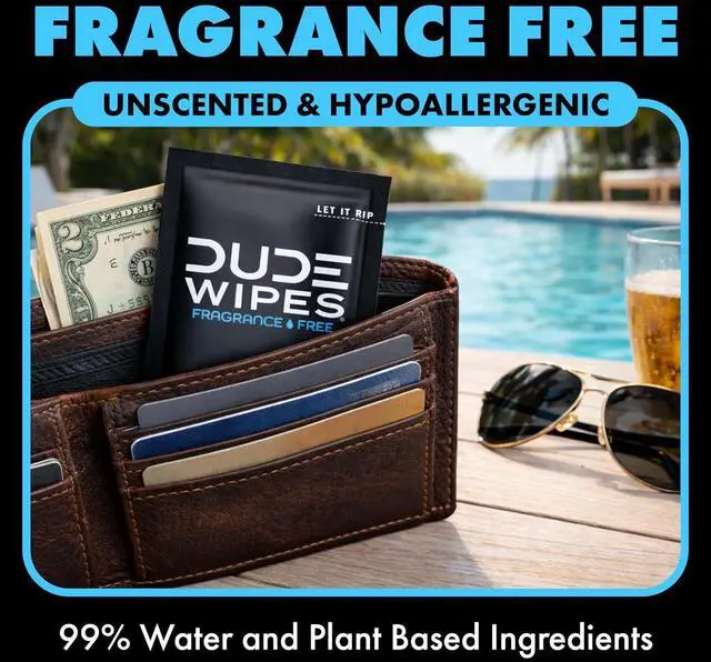 Alt view image 6 of 6 - DUDE Wipes On-The-Go Unscented Adult Flushable Travel Wipes, 30 Count