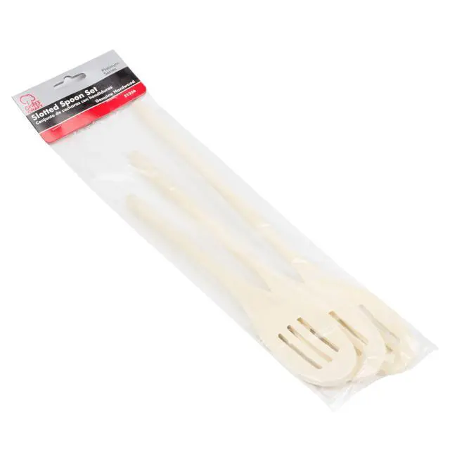 Alt view image 2 of 2 - Chef Craft Select Maple Slotted Spoon Set, 10, 12, 14 Inch, Natural