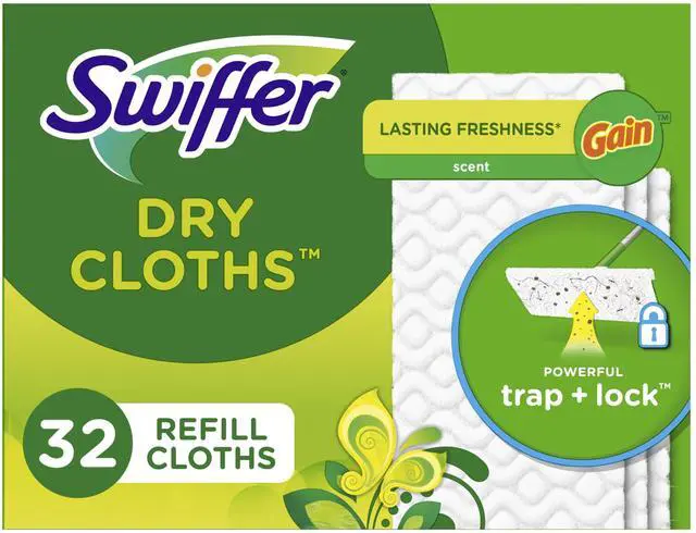 Main image of Swiffer Sweeper Dry Sweeping Cloth Refills, Gain Original, 32 Count