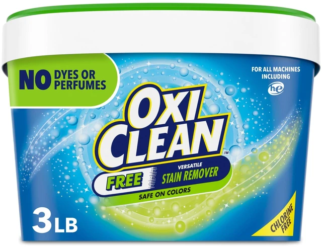 Main image of OxiClean Free Stain Remover Powder, Versatile Home and Laundry Use, No Dyes or Perfumes, 3 lb
