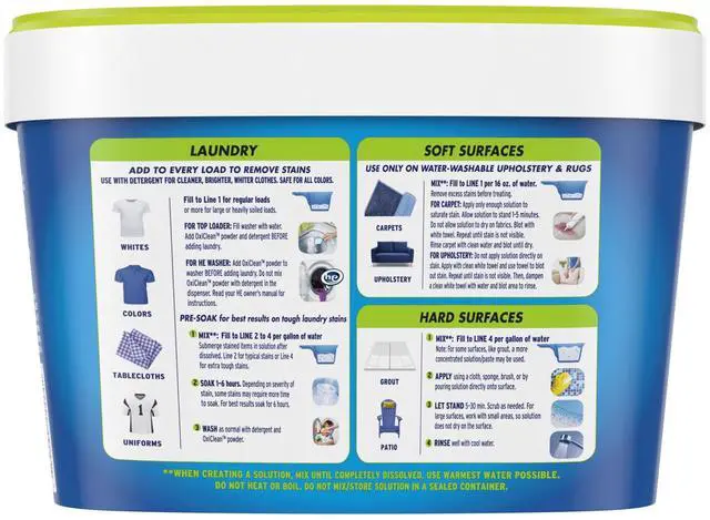 Alt view image 2 of 5 - OxiClean Free Stain Remover Powder, Versatile Home and Laundry Use, No Dyes or Perfumes, 3 lb