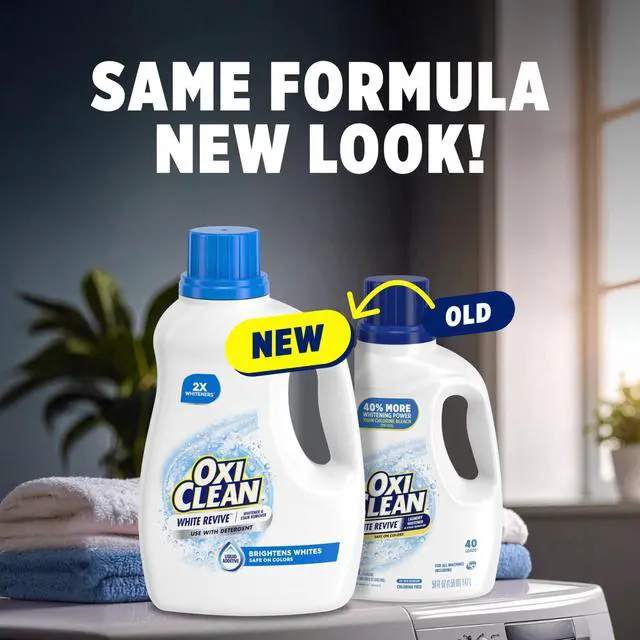 Alt view image 2 of 5 - OxiClean White Revive Laundry Whitener and Stain Remover Liquid, 66 fl oz