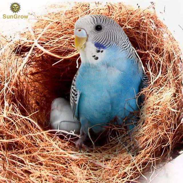 Alt view image 3 of 7 - SunGrow Finch Coconut Fiber 1.5 oz, Loose Bedding Substrate and Nesting Material for Birds Nest Cages - Budgie, Canary, Hummingbird, Parakeet