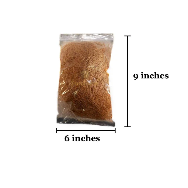 Alt view image 5 of 7 - SunGrow Finch Coconut Fiber 1.5 oz, Loose Bedding Substrate and Nesting Material for Birds Nest Cages - Budgie, Canary, Hummingbird, Parakeet
