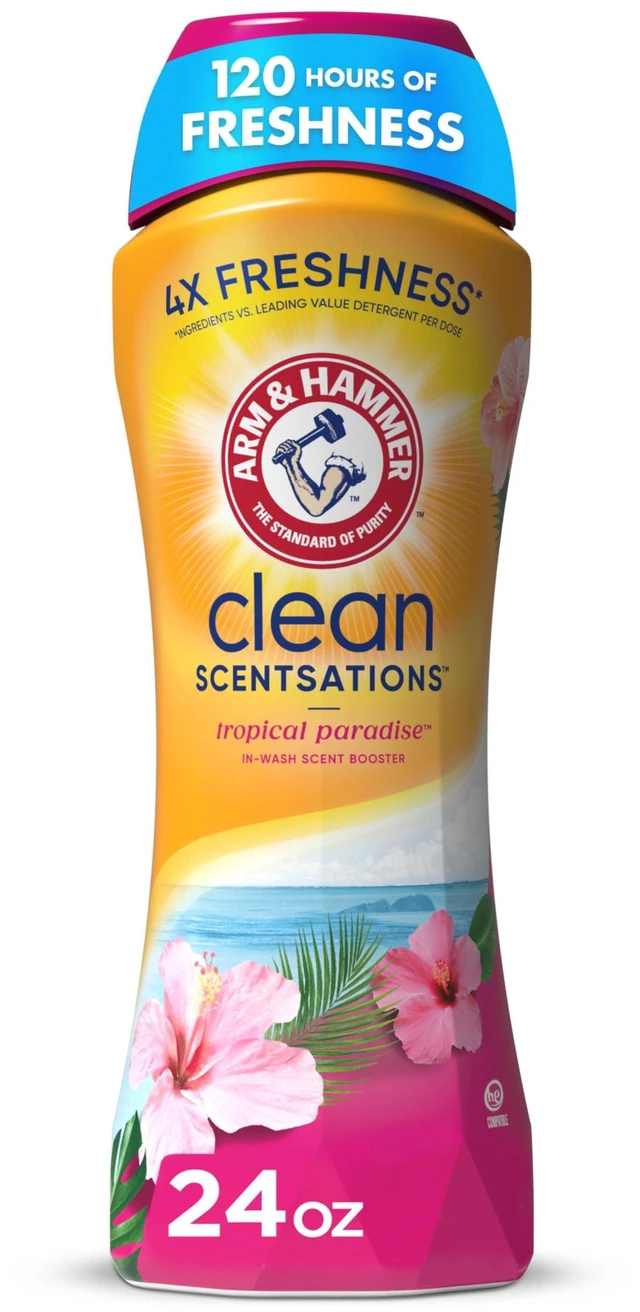 Main image of Arm & Hammer Clean Scentsations Laundry Scent Booster, Tropical, 24 Oz