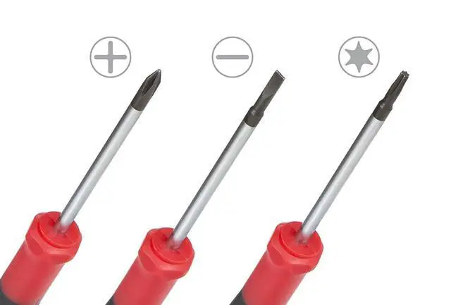 Alt view image 5 of 7 - EFFICERE 9-Piece Precision Screwdriver Set, Phillips #0 #00 #000, Flat 1.5mm 2.0mm 2.5mm, Torx T5 T6 T7, Chrome Vanadium Steel Shaft, Magnetic Tip, Ergonomic Grip, Swivel