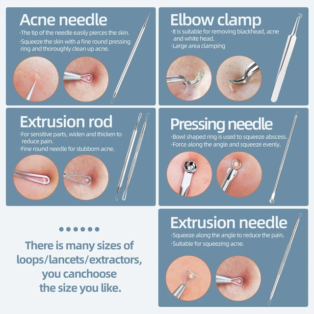 Alt view image 4 of 6 - JPNK Blackhead Remover Comedone Extractor Acne Removal Kit