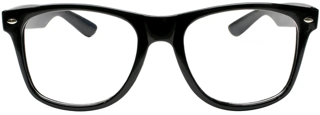 Main image of Kangaroo Classic Black Fake Superhero Glasses Frames for Adults Cosplay