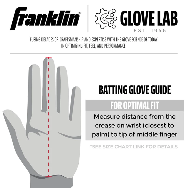 Alt view image 5 of 6 - Franklin Sports MLB Youth Batting Gloves Digitek Camo Premium Leather Baseball Softball Many Sizes Colors