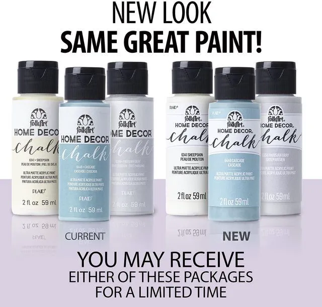 Alt view image 7 of 7 - FolkArt Assorted Home Dcor Acrylic Chalk Paint, Ultra Matte Finish, 2 fl oz