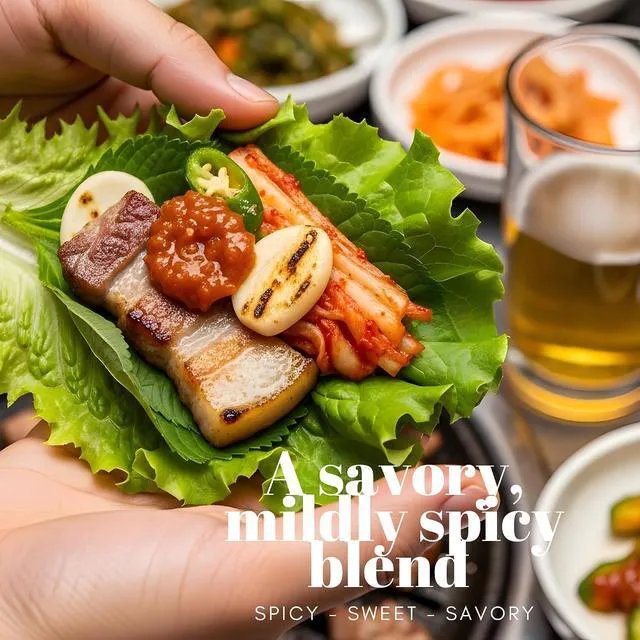 Alt view image 3 of 6 - O'food Ssamjang Soybean Paste Sauce, Mild, 1.0 lb (500g) for BBQ, Lettuce Wraps, Rice, Vegetables, and Meat, Korean Flavor, Bold & Savory
