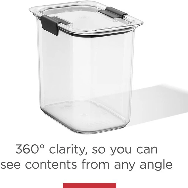 Alt view image 6 of 6 - Rubbermaid Brilliance 7.8 Cup BPA-Free Airtight Food Storage Container, Leak-Proof, Dishwasher-Safe