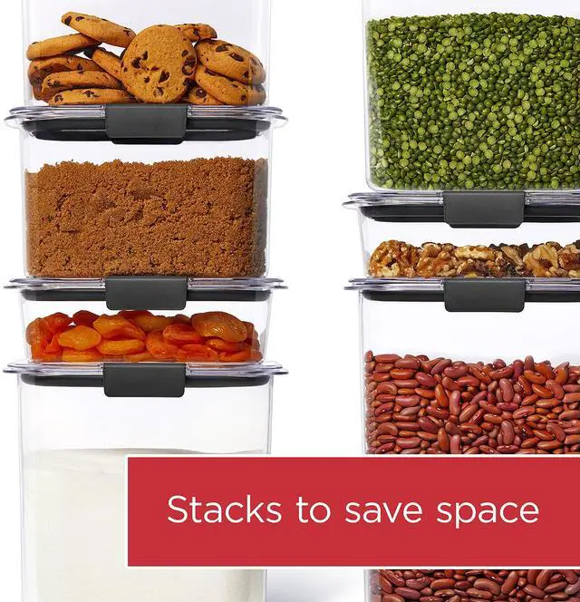 Alt view image 4 of 6 - Rubbermaid Brilliance 7.8 Cup BPA-Free Airtight Food Storage Container, Leak-Proof, Dishwasher-Safe