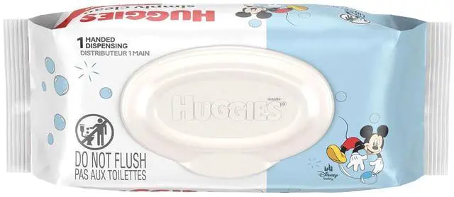 Main image of Huggies Simply Clean Unscented Baby Wipes, 64 Count, 1 Pack