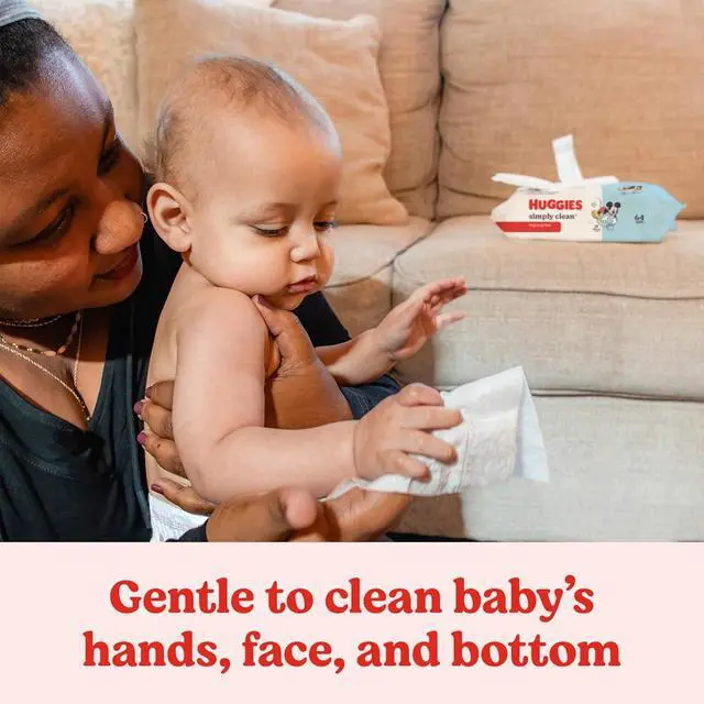Alt view image 2 of 6 - Huggies Simply Clean Unscented Baby Wipes, 64 Count, 1 Pack