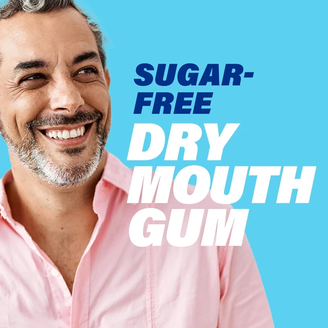 Alt view image 6 of 7 - ACT Dry Mouth Moisturizing Gum, 20 Pieces, with Xylitol, Sugar Free Soothing Mint