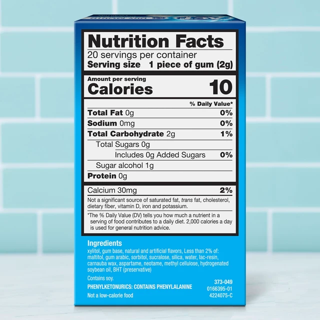 Alt view image 7 of 7 - ACT Dry Mouth Moisturizing Gum, 20 Pieces, with Xylitol, Sugar Free Soothing Mint