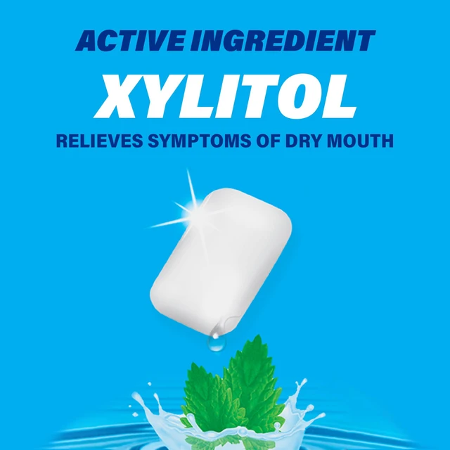 Alt view image 5 of 7 - ACT Dry Mouth Moisturizing Gum, 20 Pieces, with Xylitol, Sugar Free Soothing Mint