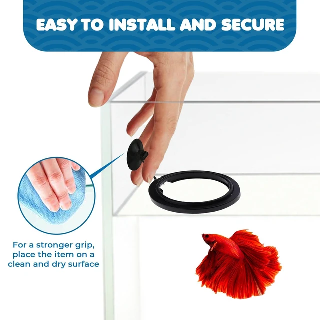 Alt view image 2 of 6 - SunGrow Betta Feeding Ring (1 Pc) - Prevents Water Turbulence, Suitable for Guppy, Goldfish and Other Small Fish