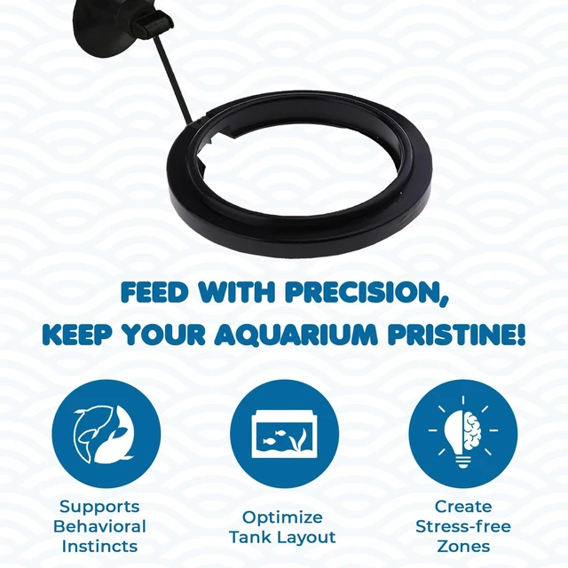 Alt view image 5 of 6 - SunGrow Betta Feeding Ring (1 Pc) - Prevents Water Turbulence, Suitable for Guppy, Goldfish and Other Small Fish