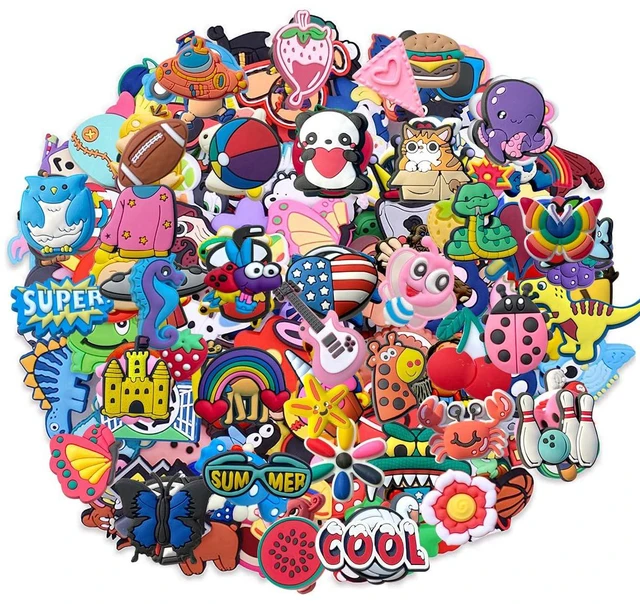 Main image of Diasstro 30/50/100 Pcs Random PVC Shoe Charms for Shoe Decoration