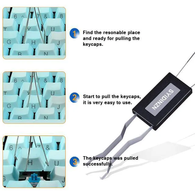 Alt view image 5 of 7 - Stainless Steel Keycap Puller Key Removal Tool for Mechanical Keyboard