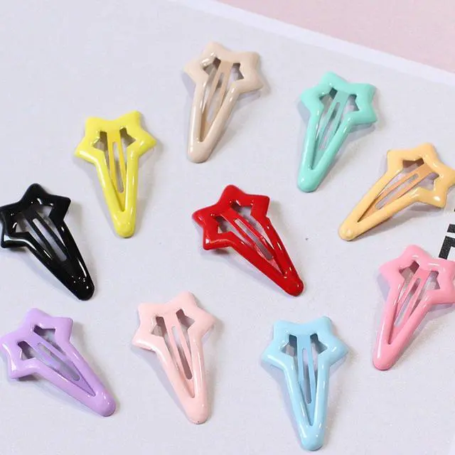 Alt view image 2 of 7 - Daycount 10pcs Colorful Stars Duckbill Hair Clips for Ladies, Teens, Girls (Random Color)