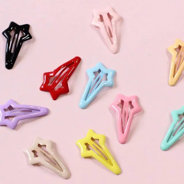Alt view image 6 of 7 - Daycount 10pcs Colorful Stars Duckbill Hair Clips for Ladies, Teens, Girls (Random Color)