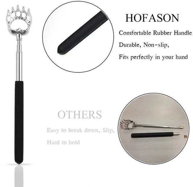 Alt view image 4 of 7 - HOFASON Back Scratcher, Bear Claw Design, Portable Extendable, Gift for Men Women Adults