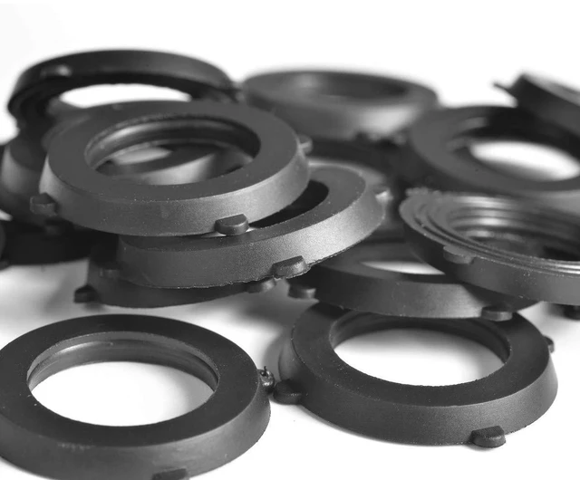 Alt view image 2 of 7 - SmoTecQ 30-Pack Garden Hose Washers with Self-Locking Tabs, Heavy Duty Rubber Seals for 3/4" Hose Fittings, Stay-in-Place Design, Black