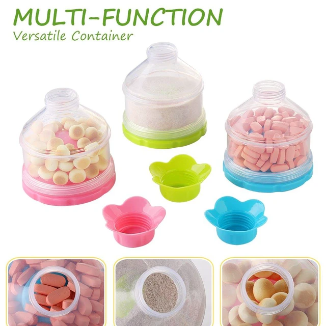 Alt view image 2 of 6 - Accmor Baby Formula Dispenser, Non-Spill Stackable on the Go Snack Containers, BPA Free