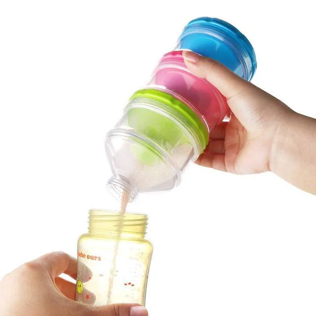 Alt view image 4 of 6 - Accmor Baby Formula Dispenser, Non-Spill Stackable on the Go Snack Containers, BPA Free