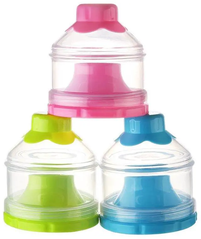 Alt view image 5 of 6 - Accmor Baby Formula Dispenser, Non-Spill Stackable on the Go Snack Containers, BPA Free