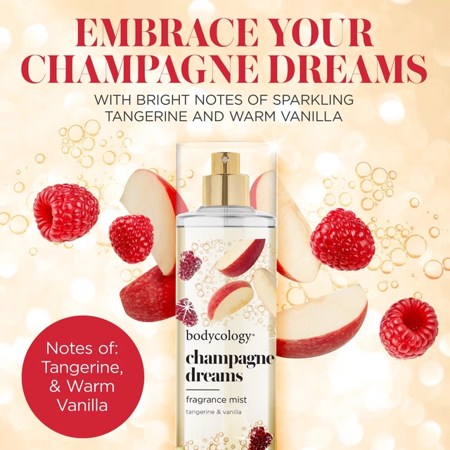 Alt view image 6 of 7 - Bodycology Long-Lasting Fragrance Body Mist, Champagne Dreams, 8fl oz