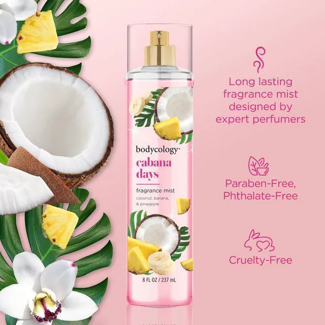 Alt view image 4 of 7 - Bodycology Long-Lasting Fragrance Body Mist, Cabana Days, 8 fl oz