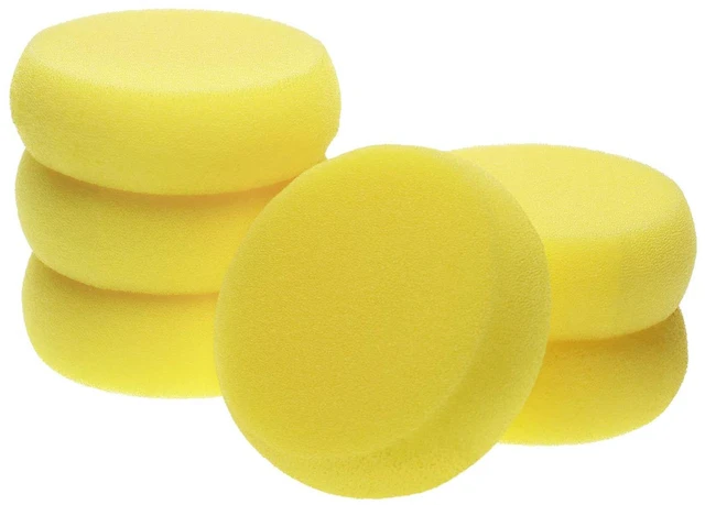 Main image of Penta Angel Round Sponges 6pcs 3inch Yellow Synthetic Artist Sponge for Watercolors, Art, Craft, Pottery, Clay, Cleaning, Ceramics, Wall