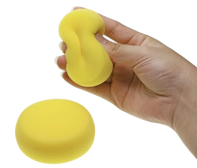 Alt view image 6 of 7 - Penta Angel Round Sponges 6pcs 3inch Yellow Synthetic Artist Sponge for Watercolors, Art, Craft, Pottery, Clay, Cleaning, Ceramics, Wall