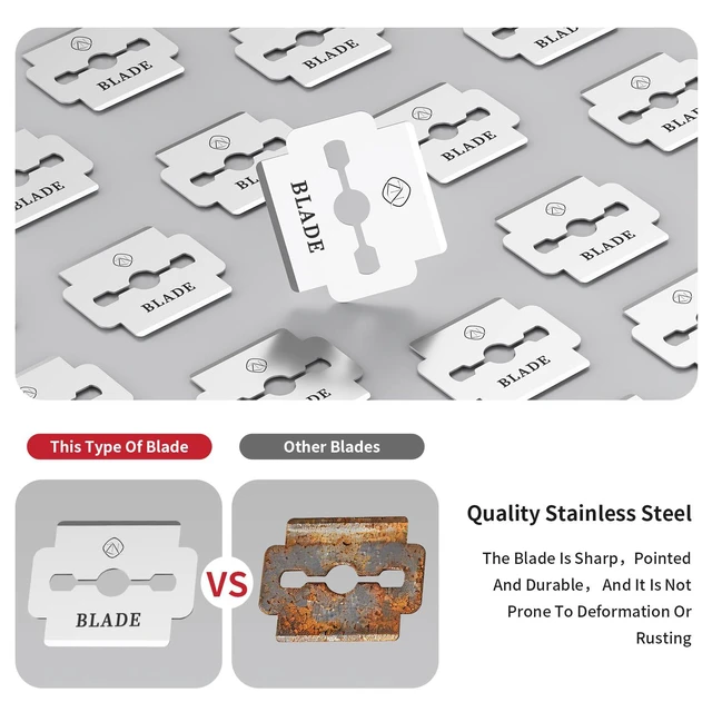 Alt view image 2 of 6 - ZIZZON Callus Shaver Replacement Blades 100 Count