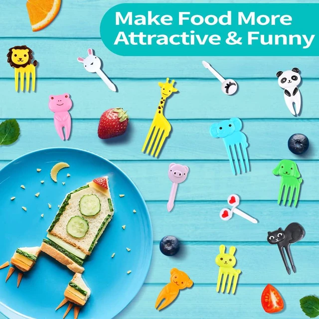Alt view image 3 of 6 - FATLODA 156PCS Animal Food Picks for Kids, Bento Lunch Box Accessories